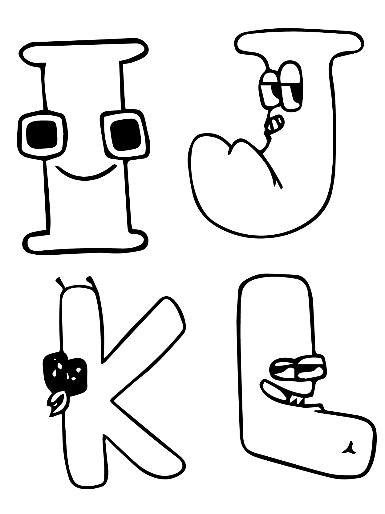 Dibujo de Alphabet Lore 37 para Colorear