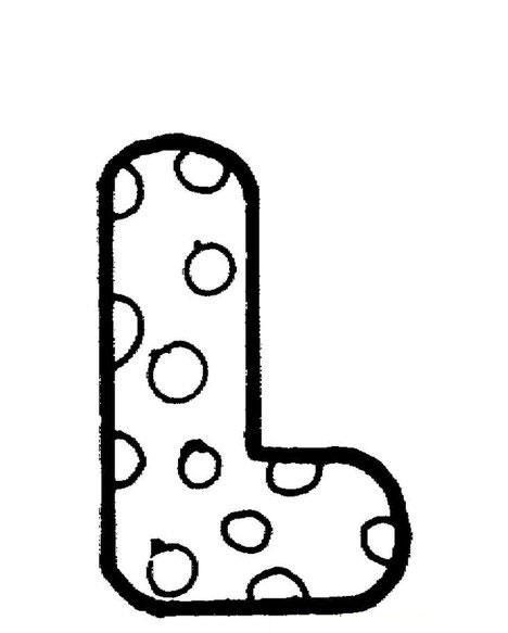 Dibujo de Letra L para Colorear
