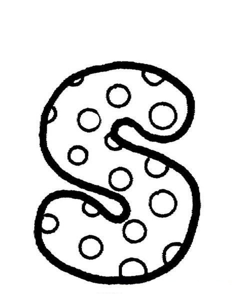 Dibujo de Letra S para Colorear