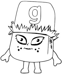 Dibujo de Alphablocks G 1 para Colorear