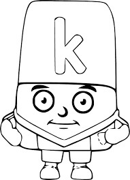 Dibujo de Alphablocks K 1 para Colorear