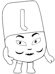 Dibujo de Alphablocks L 1 para Colorear