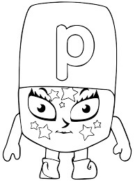 Dibujo de Alphablocks P 1 para Colorear