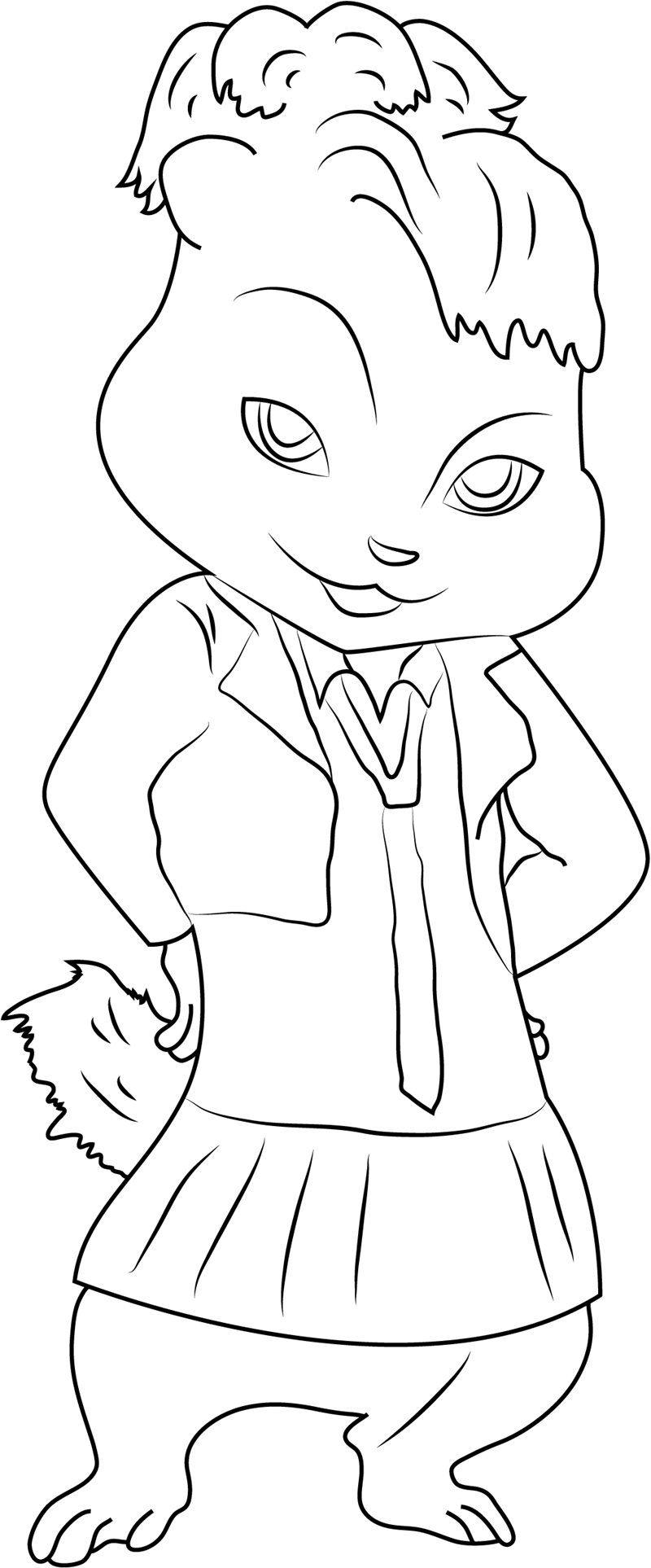 Dibujo de Bretana Es Hermoso para Colorear