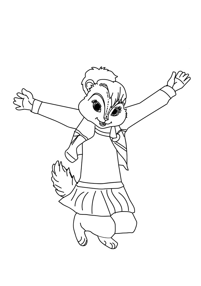 Dibujo de El Bailarin de las Ardillas para Colorear