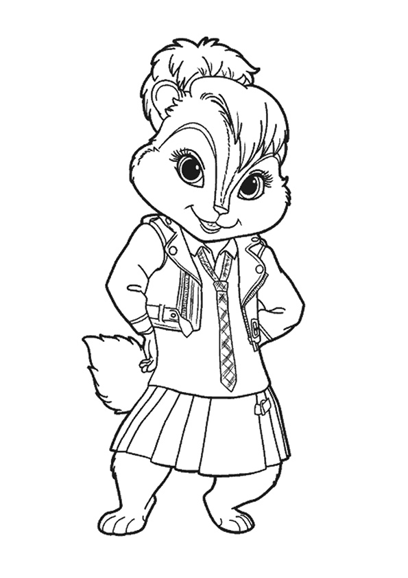 Dibujo de El Uniforme de las Ardillas para Colorear