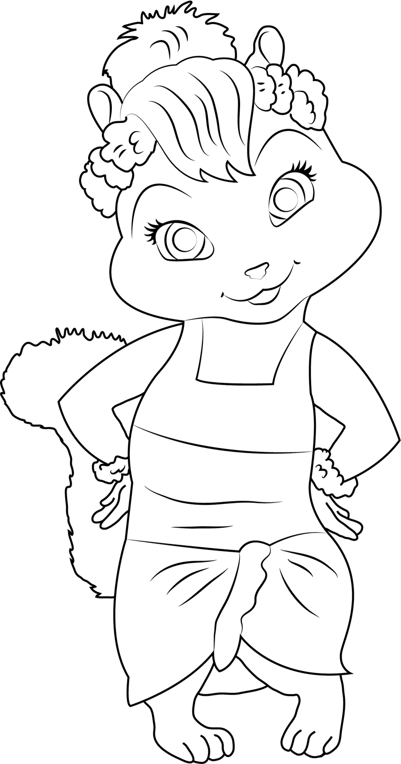 Dibujo de Jeanette Divirtiendose para Colorear