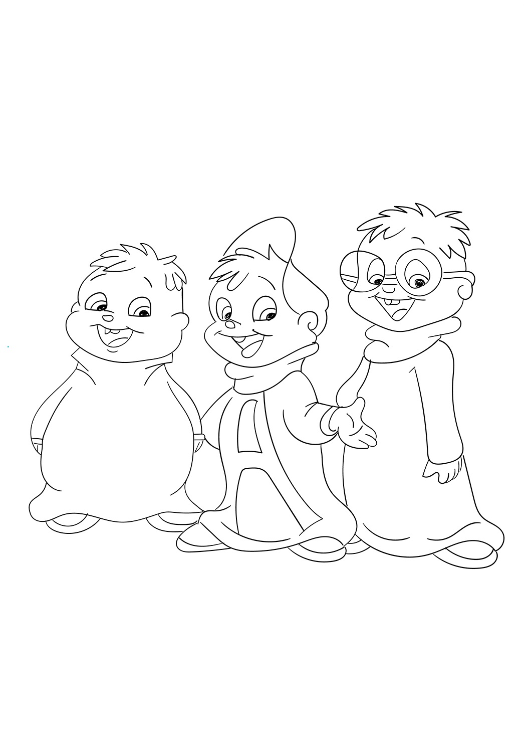 Dibujo de Lindo las Ardillas para Colorear