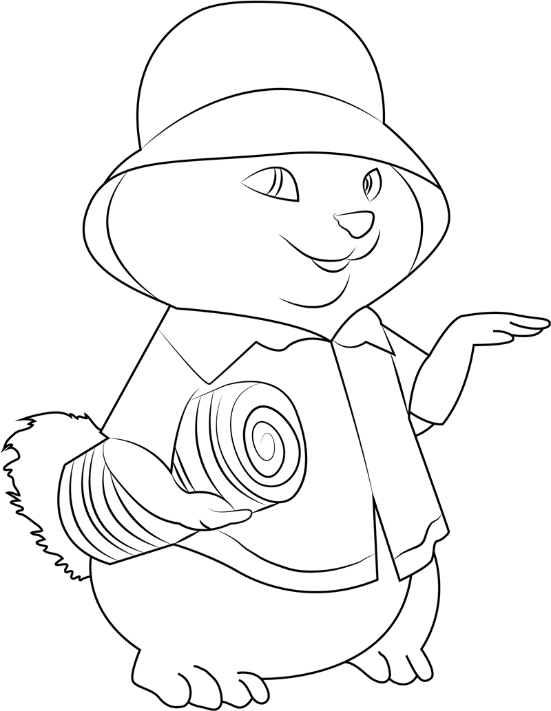 Dibujo de Lindo Theodore para Colorear