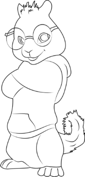Dibujo de Simon Genial para Colorear