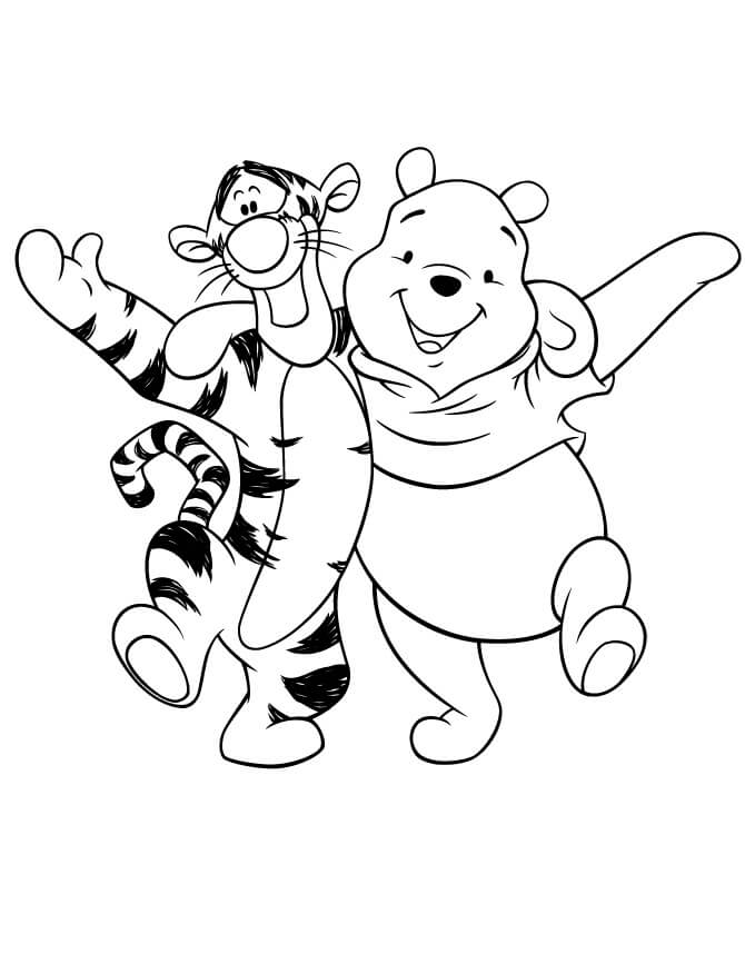 Dibujo de Amistad con Hoja para Colorear