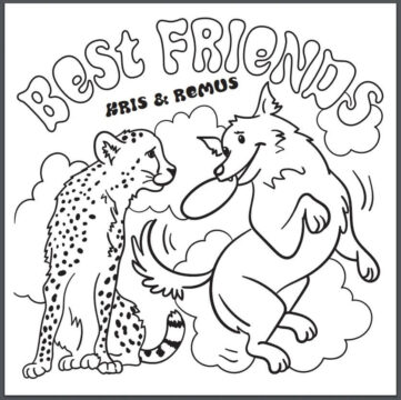 Dibujo de Mejores Amigos Kris y Remus para Colorear