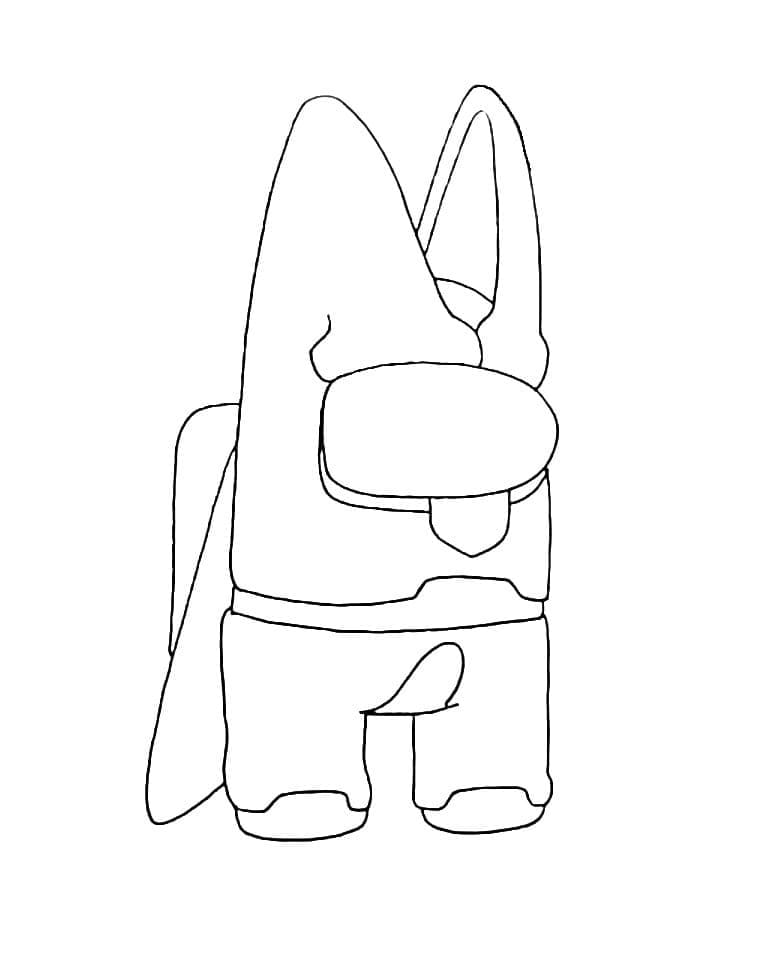 Dibujo de Among Us Cell 1 para Colorear