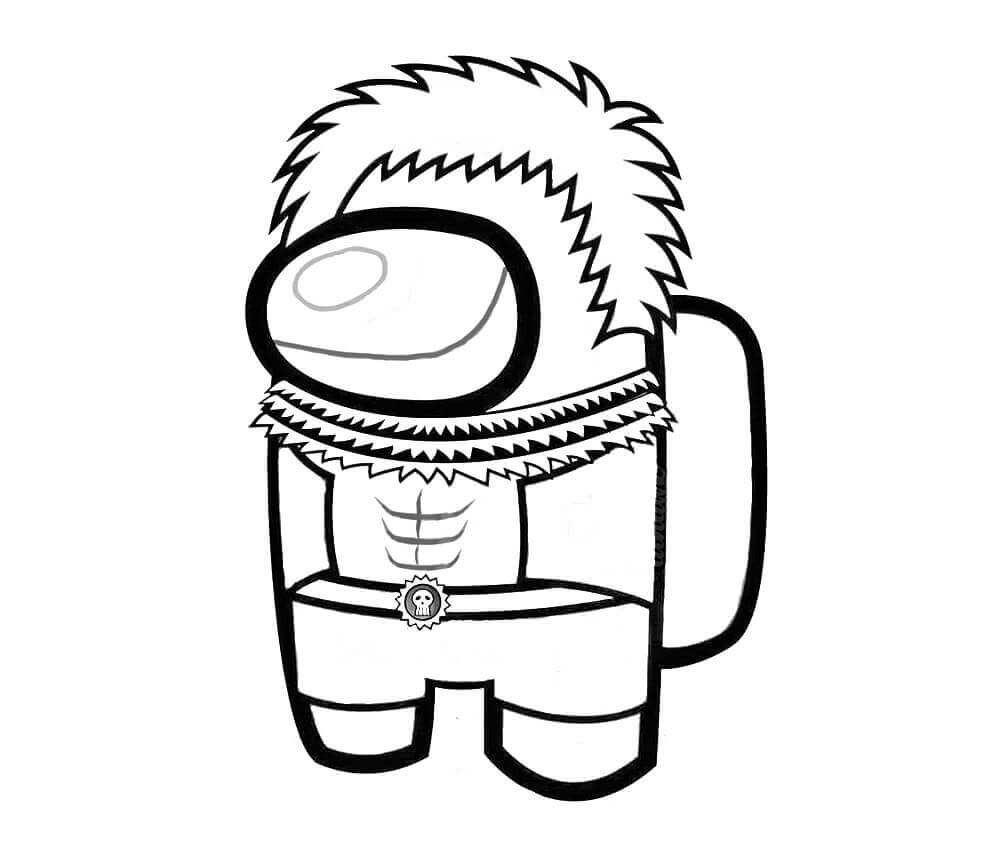Dibujo de Charlotte Katakuri Among Us 1 para Colorear