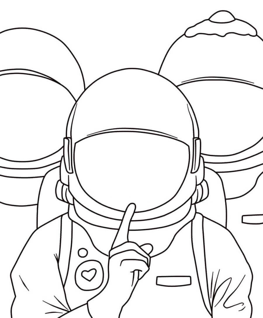Dibujo de Guarden Silencio por Favor 1 para Colorear