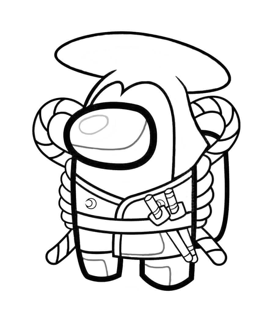 Dibujo de Kozuki Oden Among Us 1 para Colorear