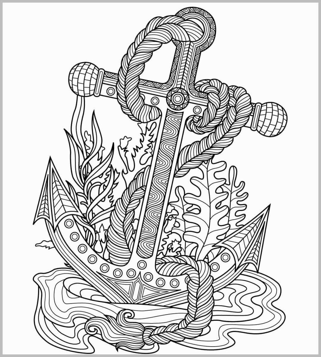 Dibujo de Anchor Es para Adultos para Colorear