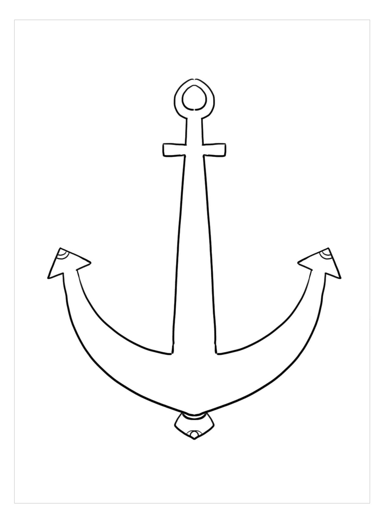 Dibujo de Ancla Increble para Colorear