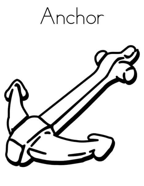 Dibujo de Anclaje de Dibujo Normal para Colorear