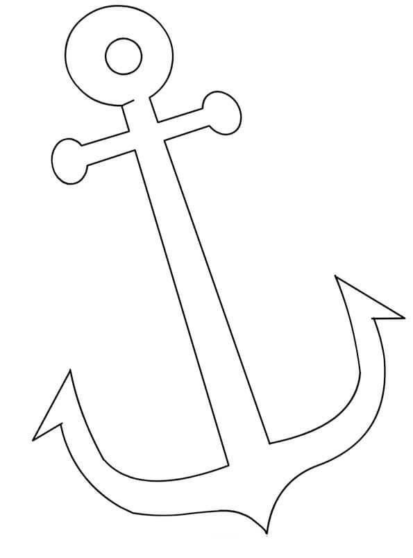 Dibujo de Genial Ancla para Colorear