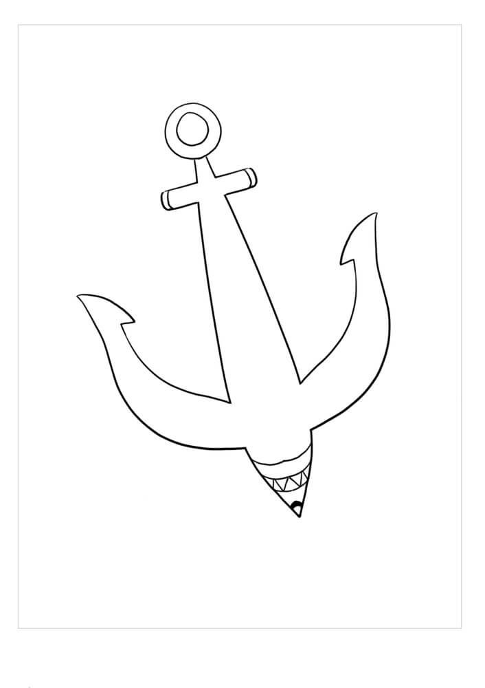 Dibujo de Linda Ancla para Colorear