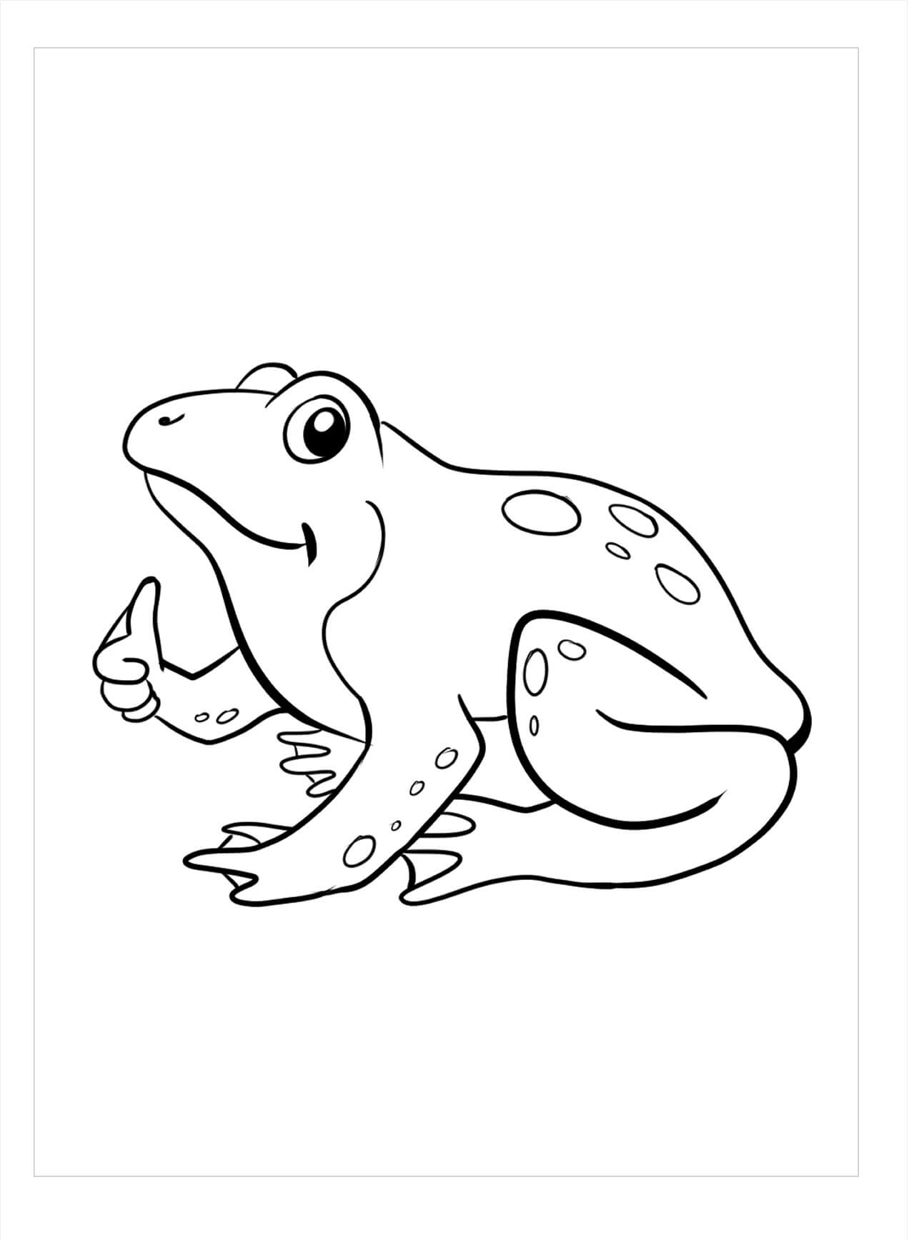 Dibujo de Como una Rana para Colorear