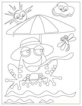 Dibujo de Reptiles y Anfibios para Colorear