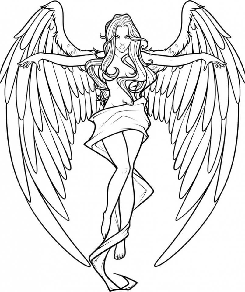 Dibujo de Ángel Fresca para Colorear