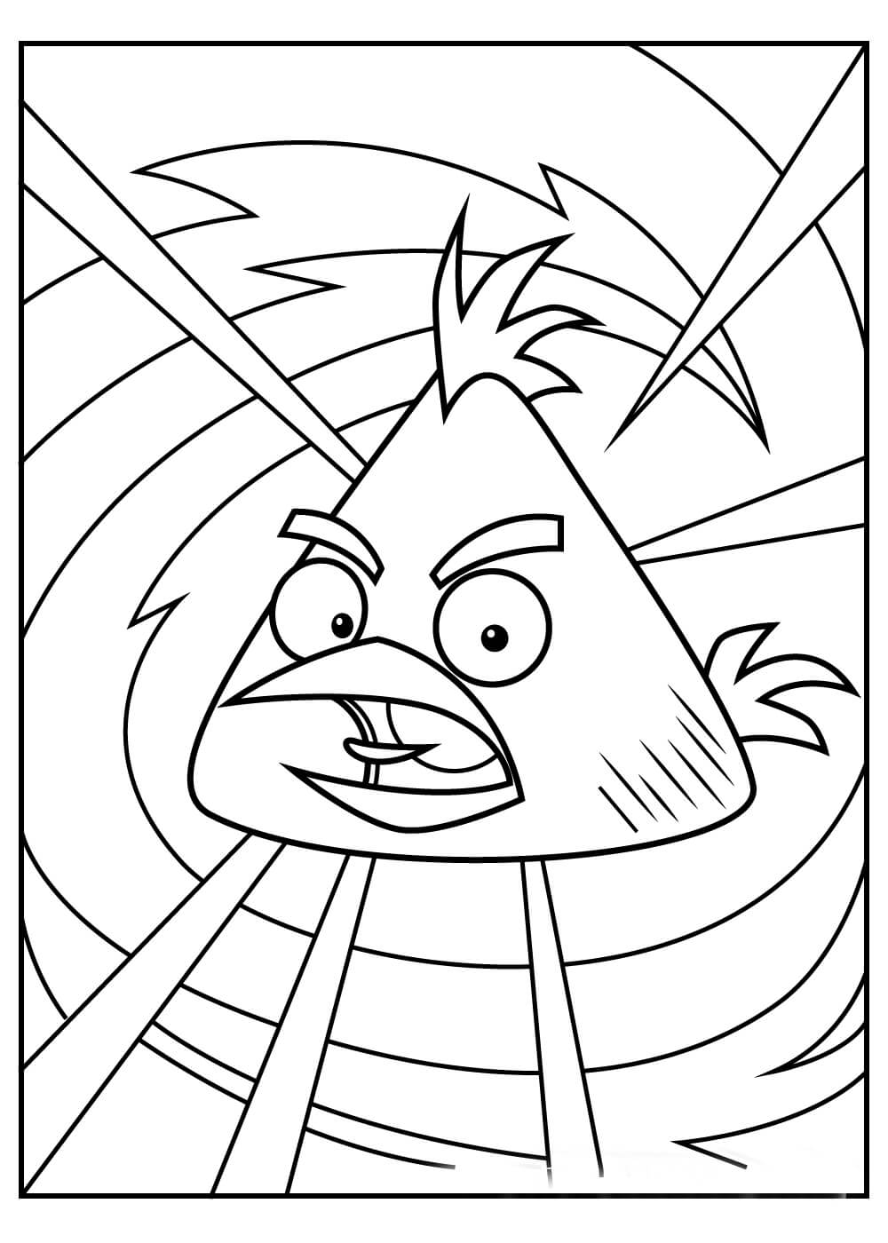 Dibujo de Angrybirds Normales para Colorear