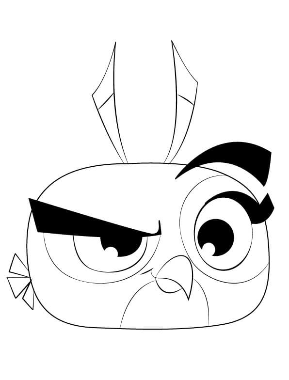 Dibujo de Dalia en Angry Birds para Colorear