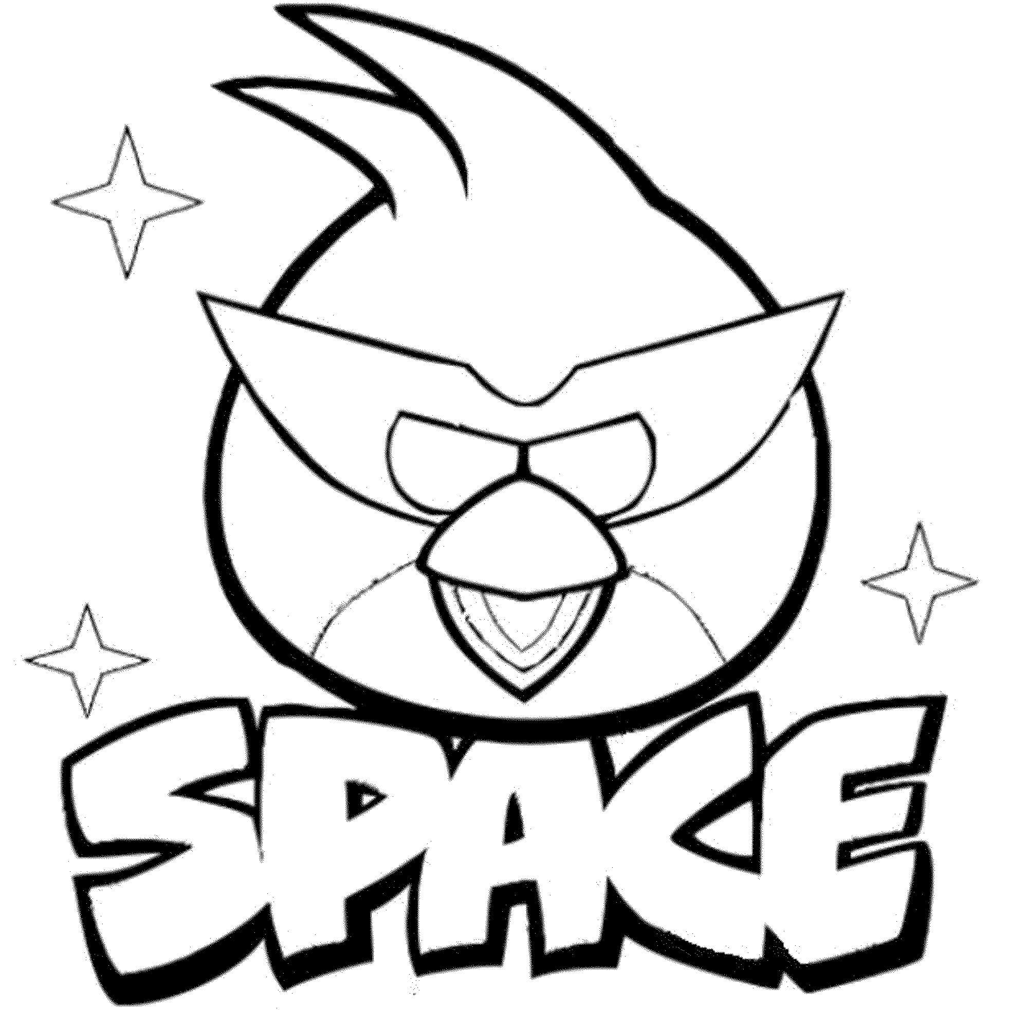 Dibujo de Enfriar Angry Birds Rojos para Colorear