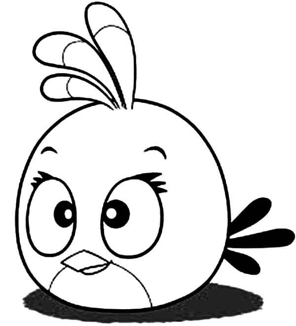 Dibujo de Linda Stella en Angry Birds para Colorear