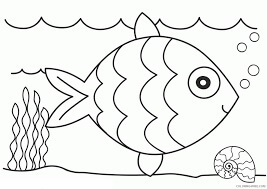Dibujo de Pescado para Colorear