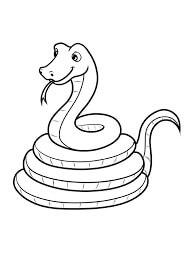 Dibujo de Serpiente para Colorear
