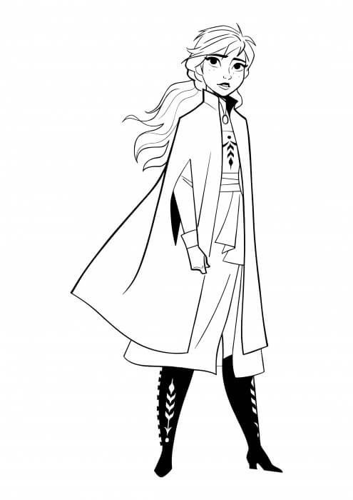 Dibujo de Anna Legal para Colorear