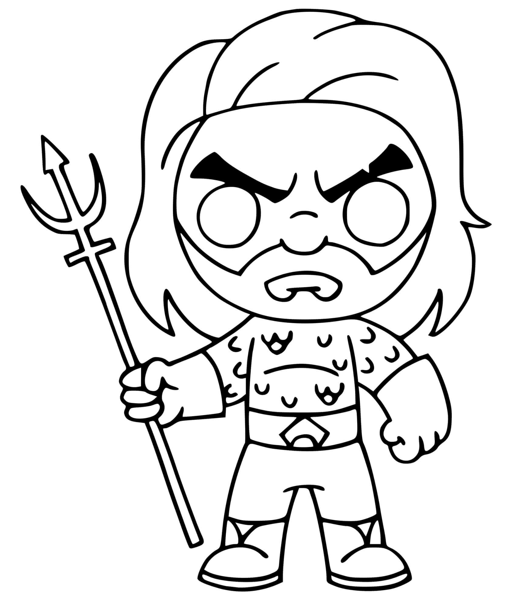 Dibujo de Aquaman Fortnite para Colorear