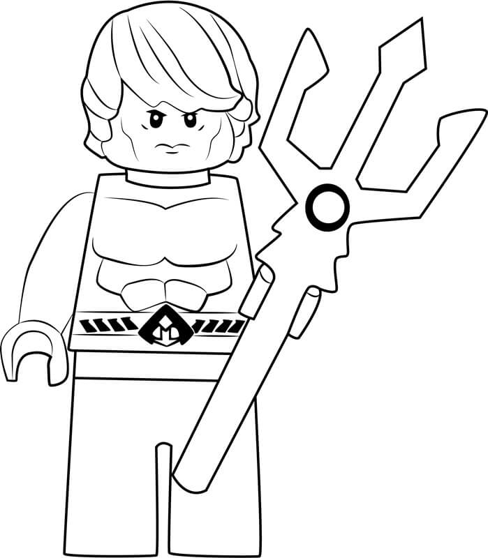 Dibujo de Lego Aquaman para Colorear