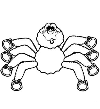 Dibujo de Linda araña para Colorear