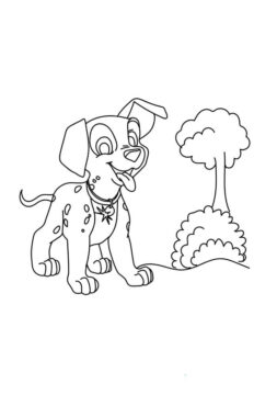 Dibujo de Parche de árbol para Colorear