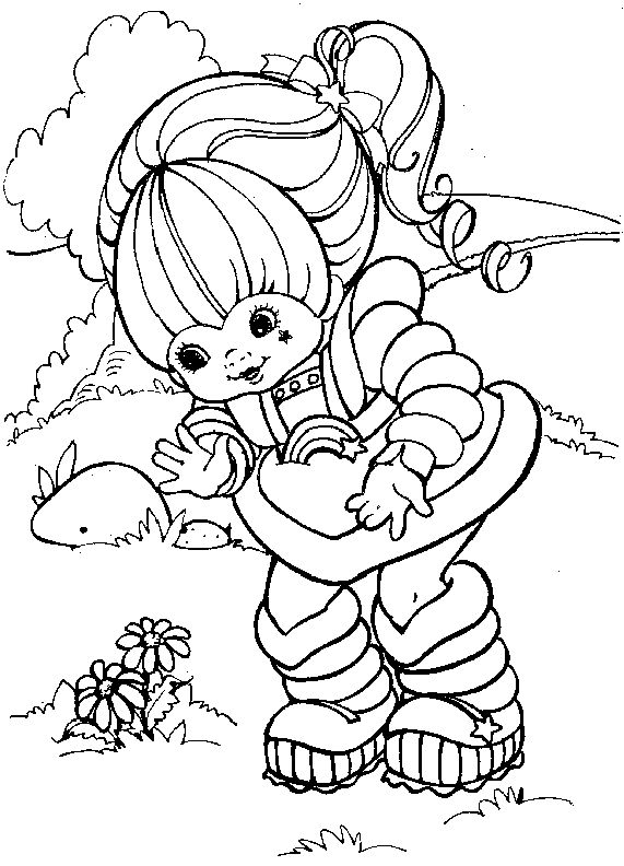 Dibujo de Feliz arcoíris Brite para Colorear