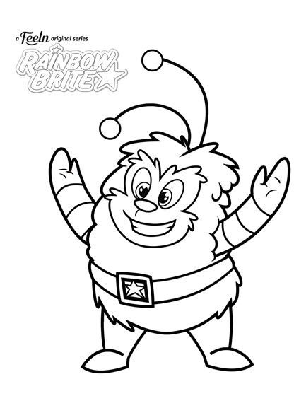 Dibujo de Feliz Sr Brillos para Colorear