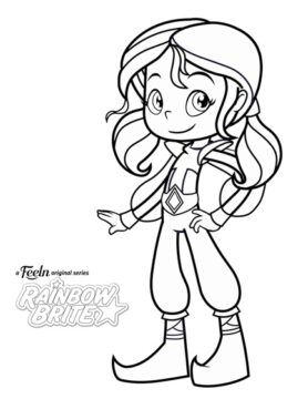 Dibujo de Indigo Sonriendo para Colorear