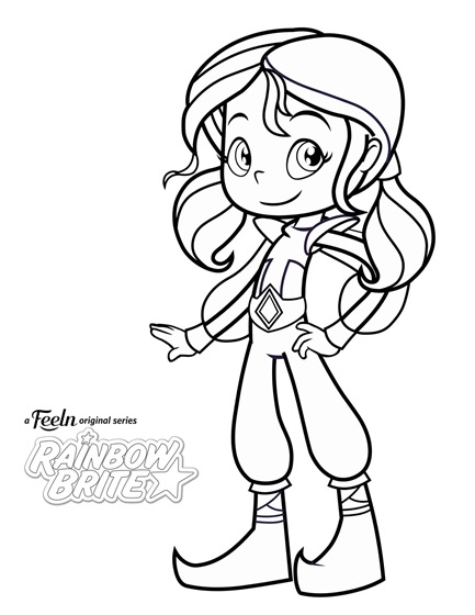 Dibujo de Indigo Sonriendo para Colorear