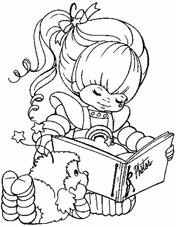 Dibujo de Lectura de arcoíris Brite para Colorear
