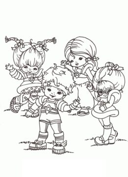 Dibujo de Personajes de arcoíris Brite para Colorear