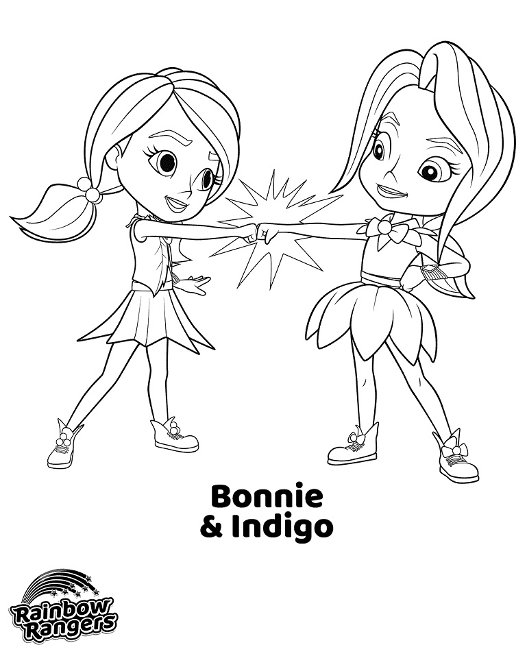 Dibujo de Bonnie e Indiga para Colorear