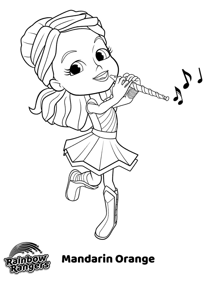 Dibujo de Mandarina para Colorear