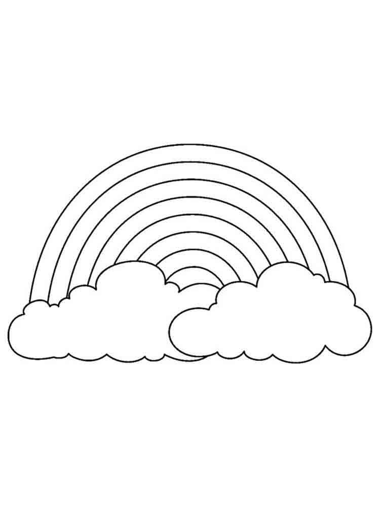 Dibujo de Arcoíris Perfecto para Colorear