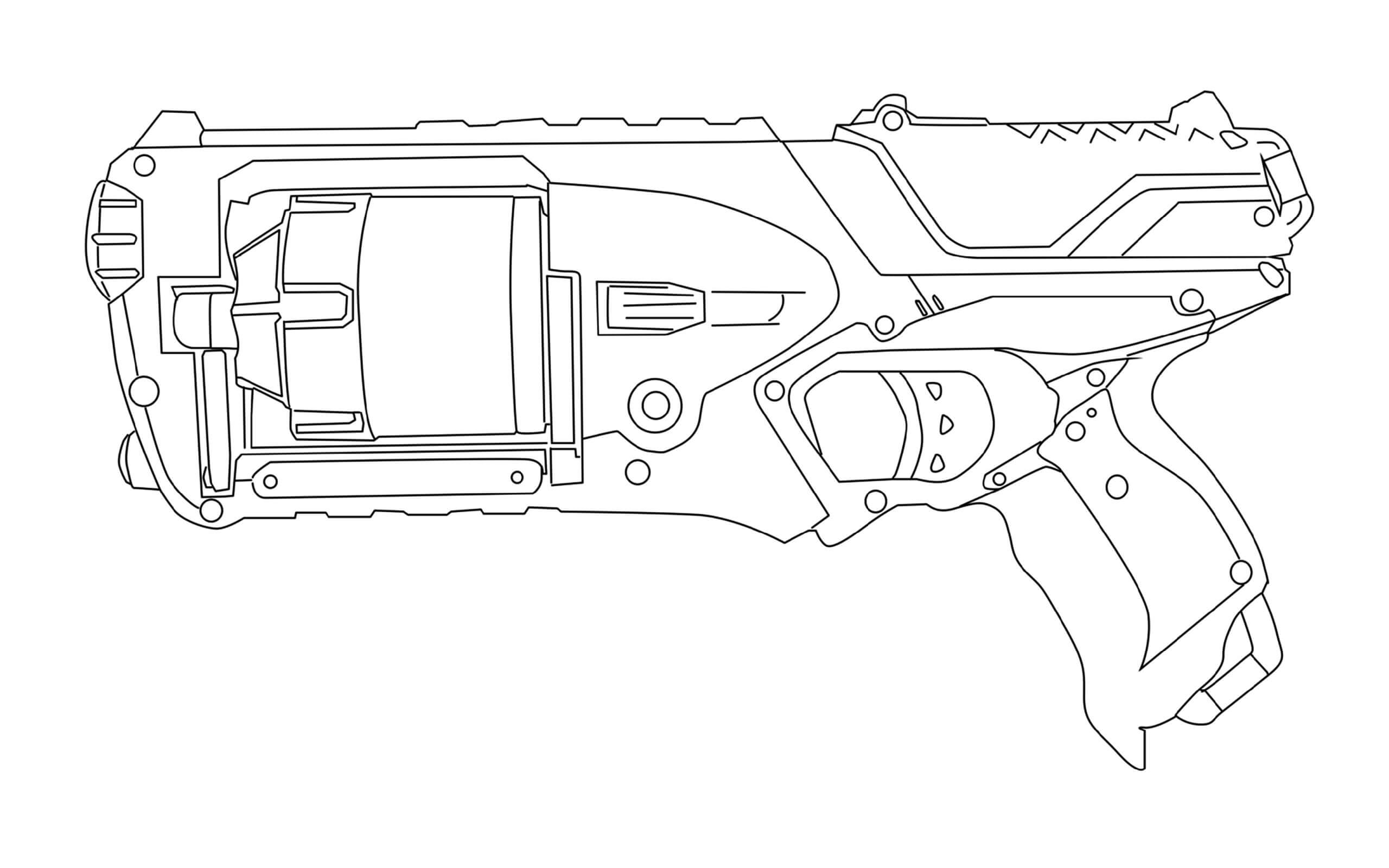 Dibujo de Arma Nerf para Colorear