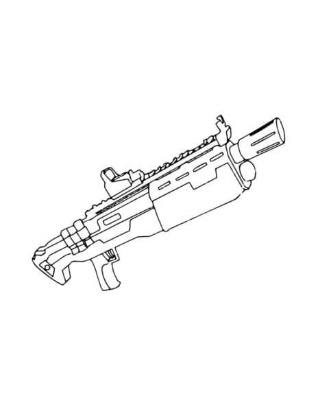 Dibujo de Arma Normal para Colorear